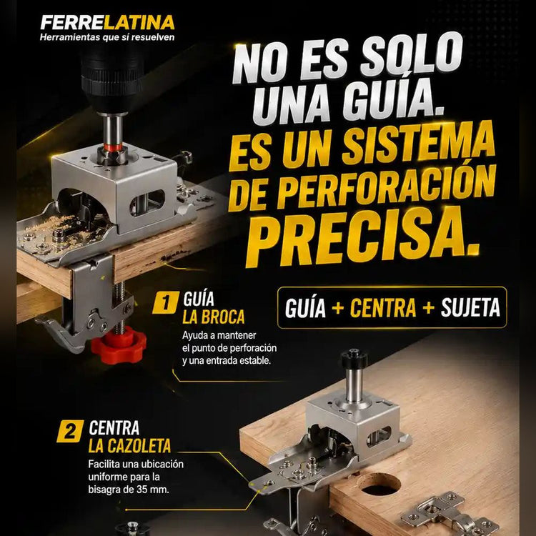 Kit plantilla para bisagras de 35 mm