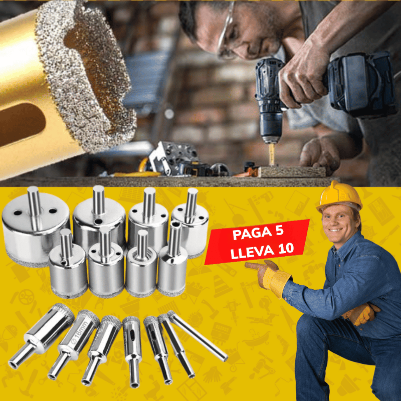 Broca diamantada X  15 unidades