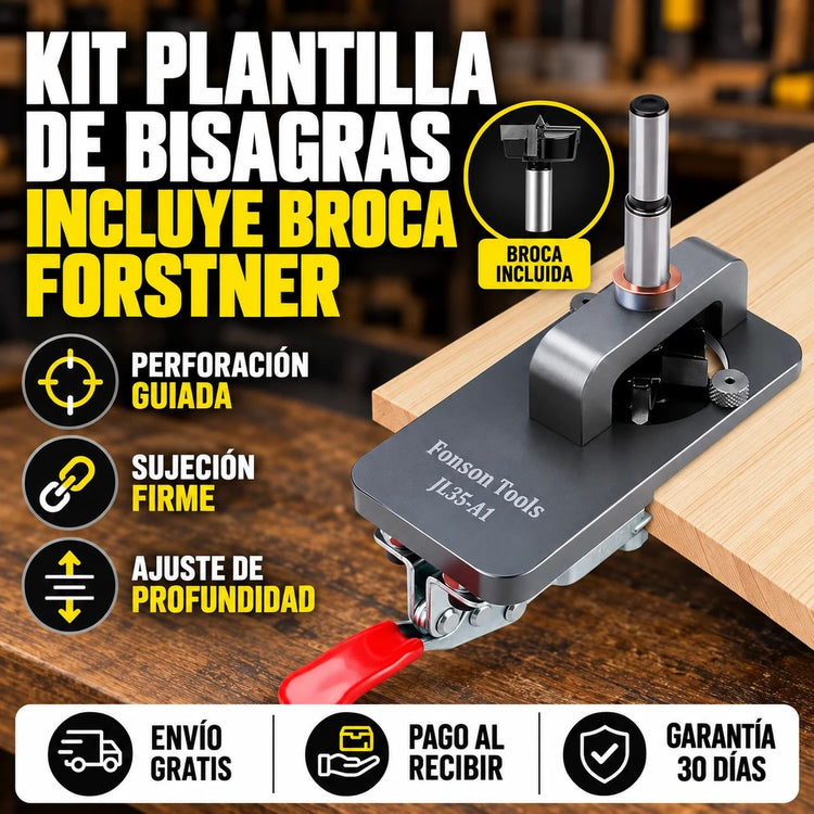 Kit plantilla para bisagras de 35 mm