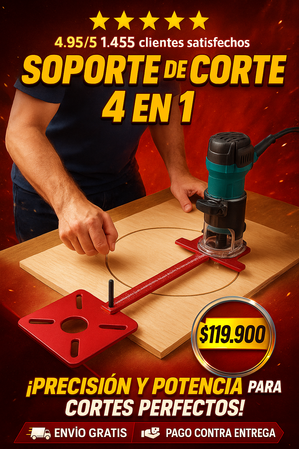 SOPORTE DE CORTE 4 EN 1