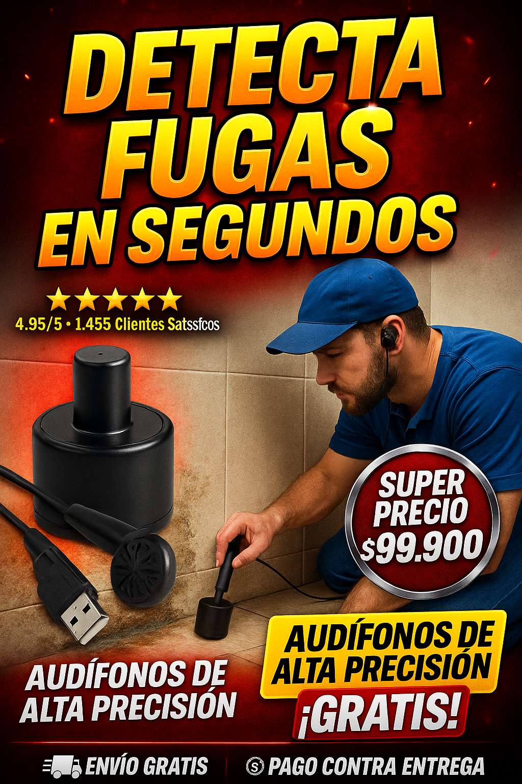 DETECTOR FUGAS DE AGUA