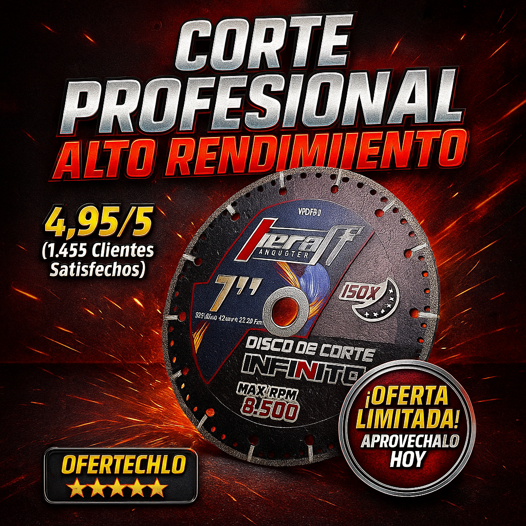 Disco INOX Reforzado con Malla Fibra Premium